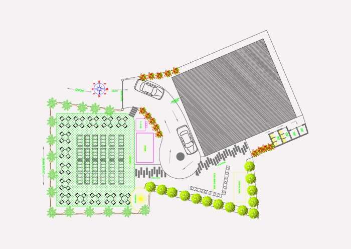 Marriage Hall Plan House Mekar   PROJECTMHP 11 